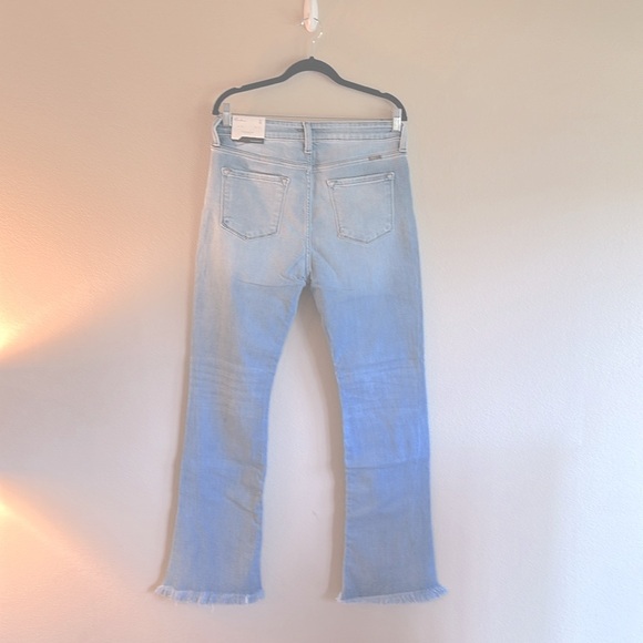 KanCan Parker Bootcut Jeans Size 13/30 Light Wash Split Hemline High Rise - Picture 9 of 15
